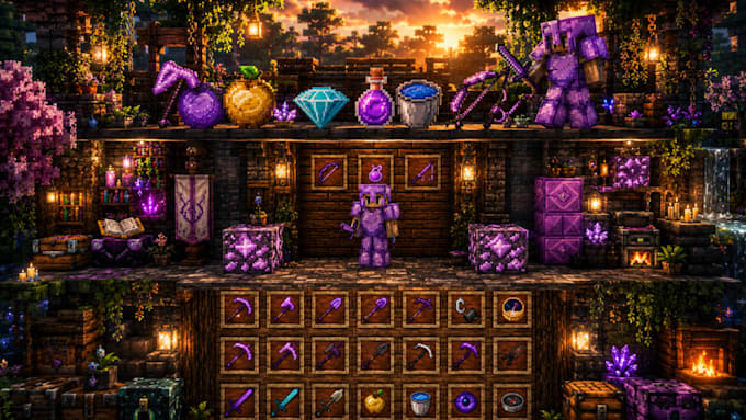 create a custom minecraft resource pack or minecraft texture pack for you