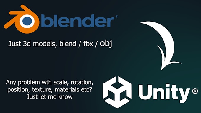 prepare your simple 3d model for unity import