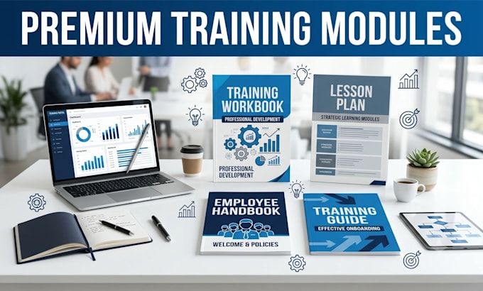 design training workbook, lesson plan, training guide and employee handbook