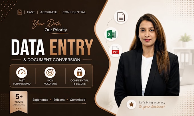 do data entry, excel work with accuracy