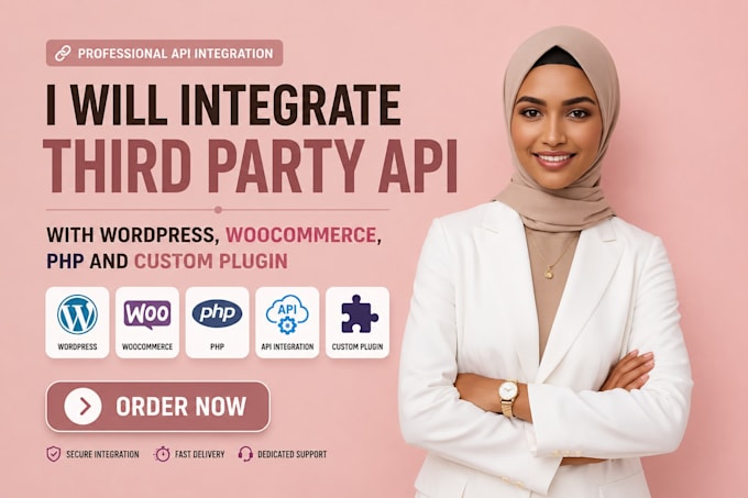 integrate third party API with wordpress, woocommerce, PHP and custom plugin