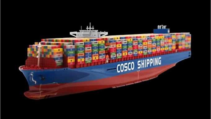 3d vessel model, cargo midship section, 3d boat, 3d marine yacht, hull exterior