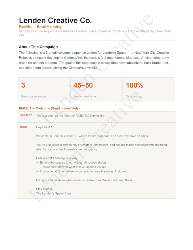 write converting email campaigns and welcome sequences