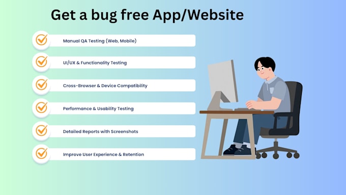 do professional manual QA testing for your website and mobile app