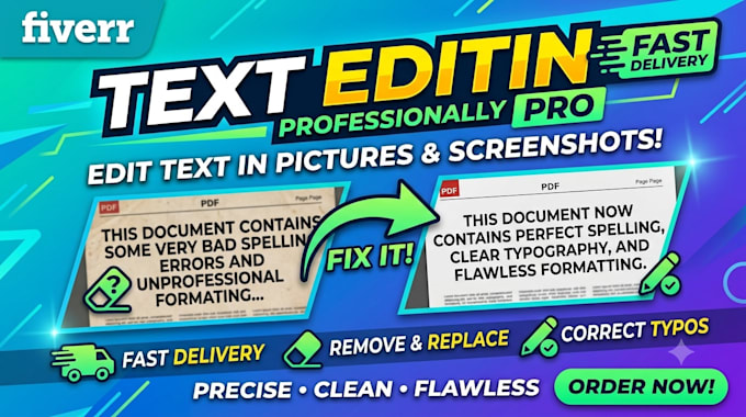 edit text in pictures and screenshots professionally