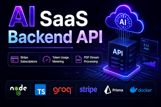 build an ai saas backend API with stripe subscriptions and openai or groq