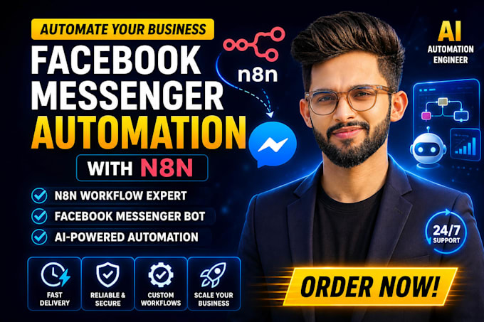 automate facebook messenger chatbot with n8n ai automation