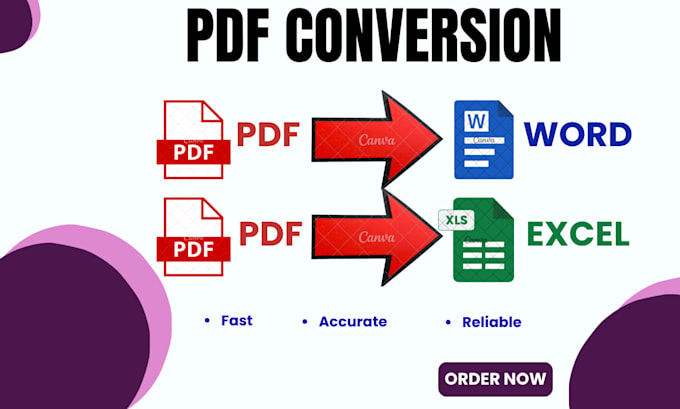 convert scanned PDF to word and excel format