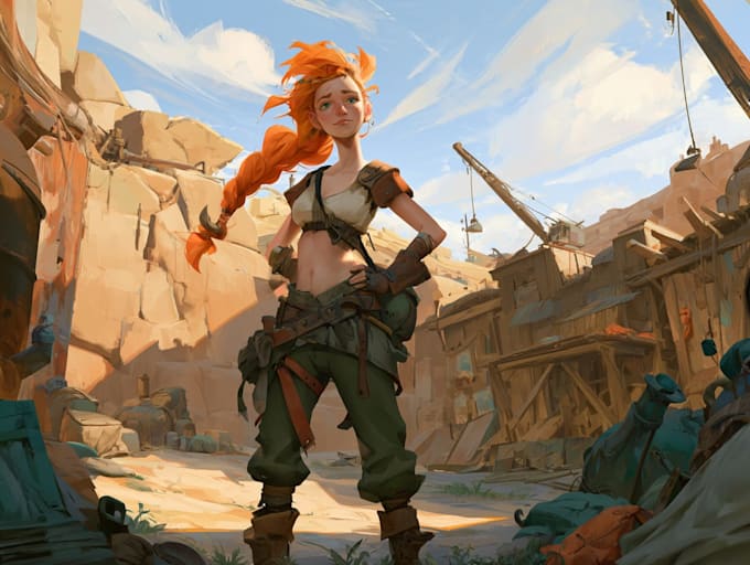 draw illustration and concept art