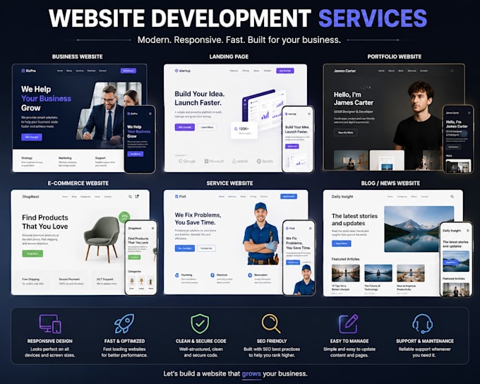 design and build a website for you