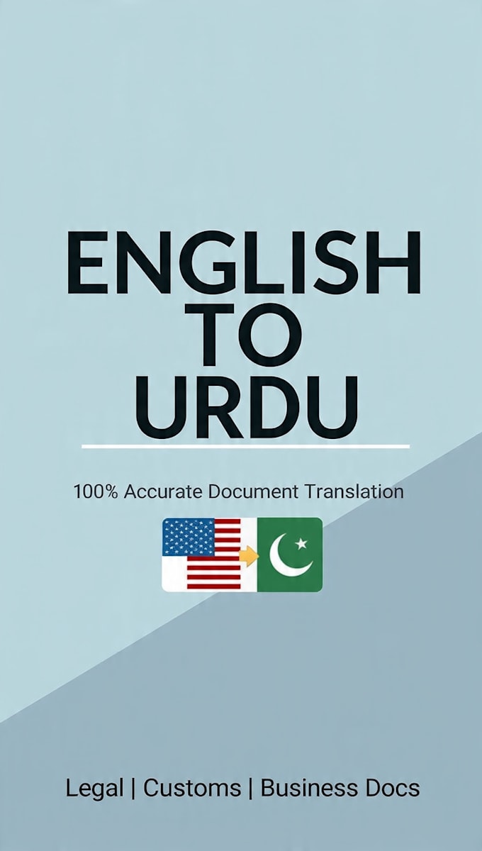 translate english to urdu documents