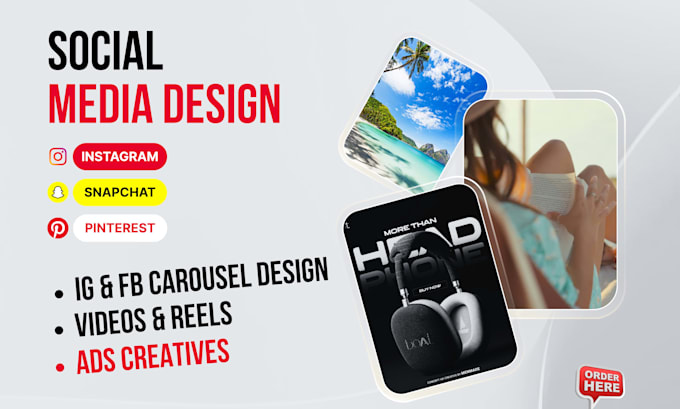 create instagram facebook carousel posts, canva template reel design ad creative