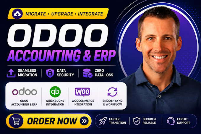 do odoo accounting, migrate odoo erp, quickbooks and woocommerce integration