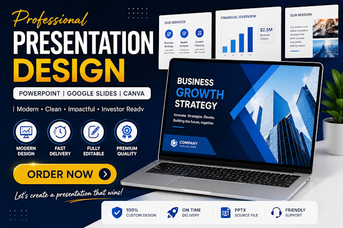 create professional power point slides for your project