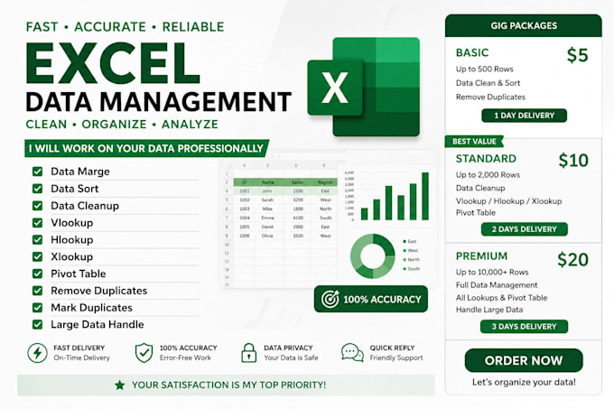 perform excel data cleanup, duplicate removal, and advanced formulas