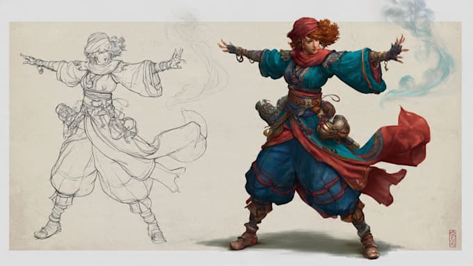 create concept art and illustration
