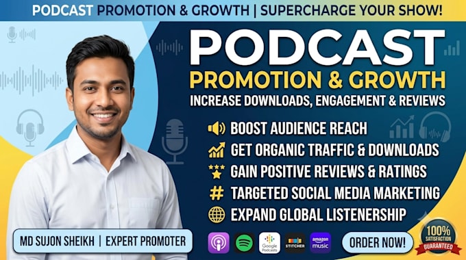 promote your podcast with a custom marketing strategy