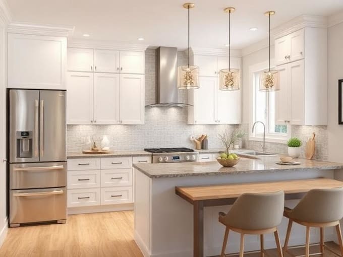 do kitchen remodelling and design, rendering