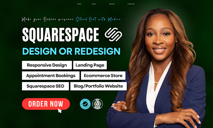 build squarespace website design and redesign squarespace website development