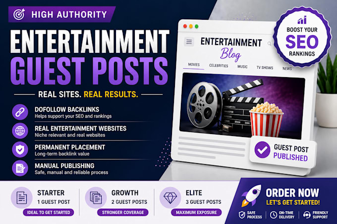 publish high authority entertainment guest posts