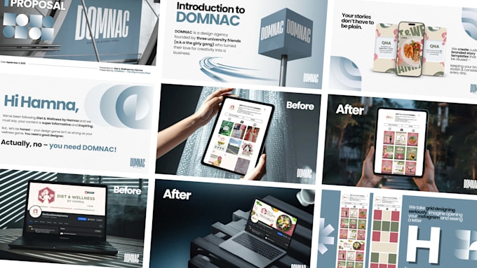design professional presentations and business proposals