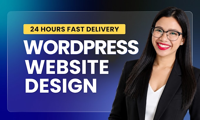 do modern wordpress website design or redesign, website development in 24 hours