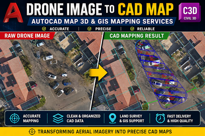 create accurate autocad map 3d gis mapping and digitizing