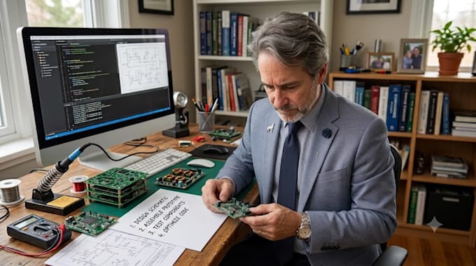 do electronics engineering design, electrical engineering, robotics, pcb layout