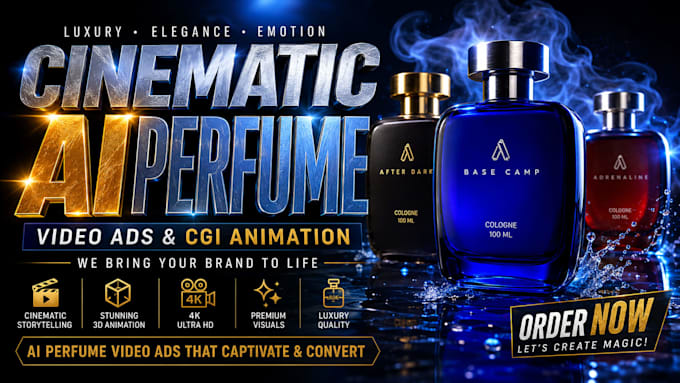 make ai perfume video 3d perfume video animation with cinematic cgi animation
