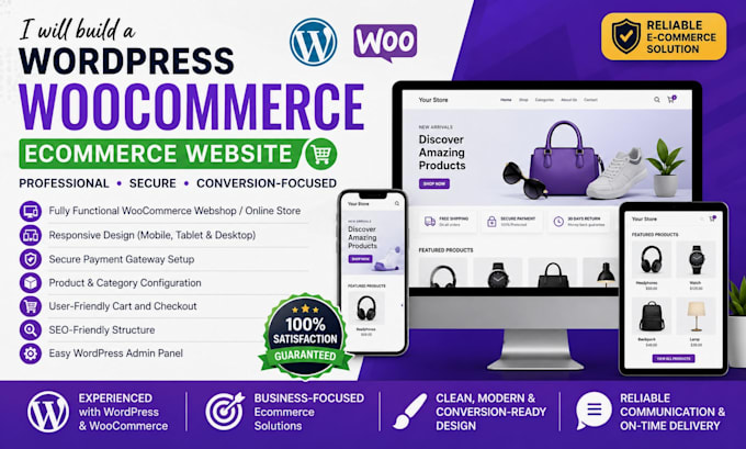 build a wordpress woocommerce ecommerce website