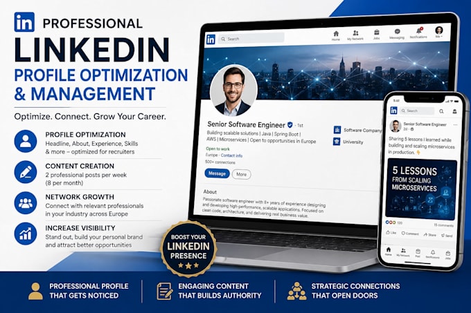 linkedin profile optimization and management