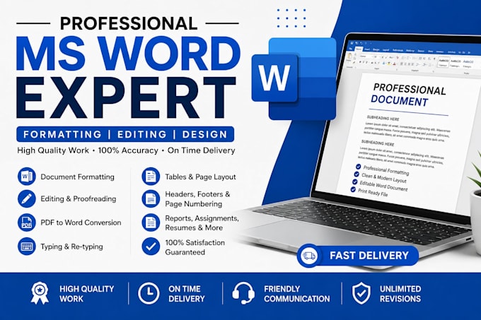 format, edit, and redesign word documents professionally