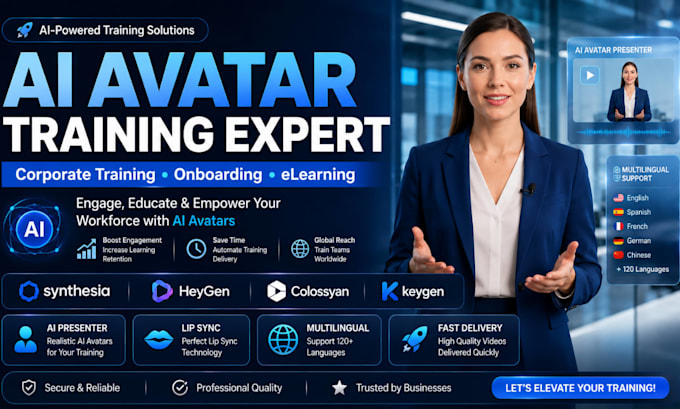 create professional ai training onboarding and elearning videos with heygen