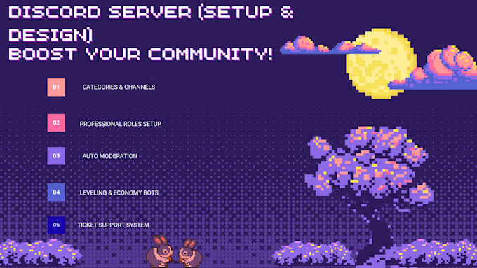 create, setup and design a professional discord server