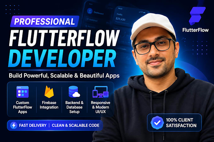 build flutterflow mobile app, mvp, ios and android app as flutterflow developer