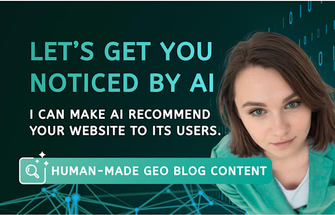 write human GEO and SEO blog content for ai visibility