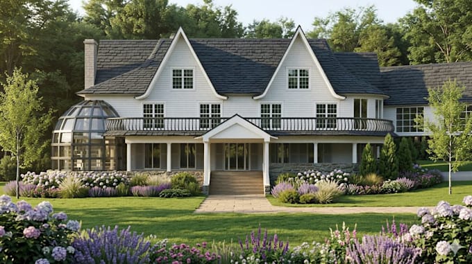 architectural 3d model exterior interior house realistic rendering visualization
