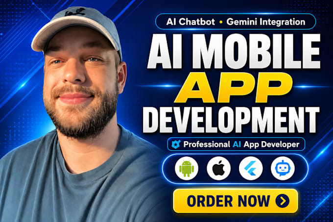 develop ai mobile app with ai chatbot using gemini as ai app developer