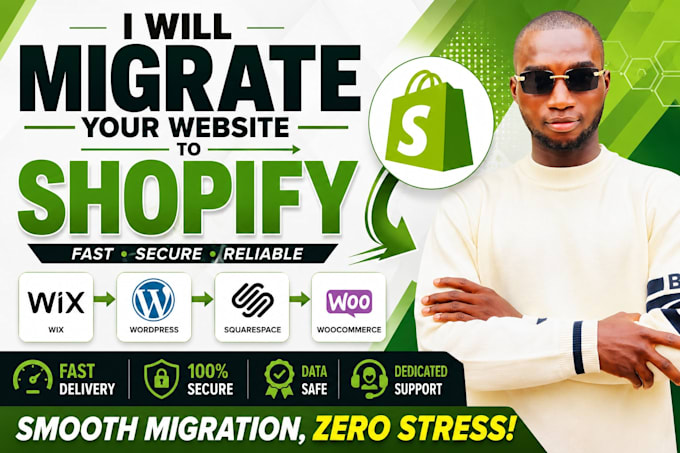migrate wix to shopify, wordpress migration, squarespace, woocommerce to shopify
