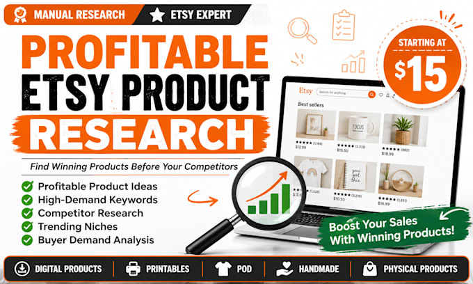 research profitable etsy product ideas and winning keywords