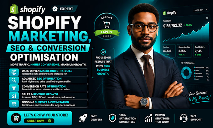 do shopify marketing, shopify SEO and conversion optimisation