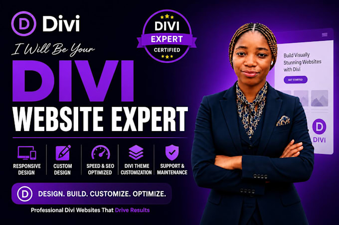be your divi expert for divi wordpress website, divi website design