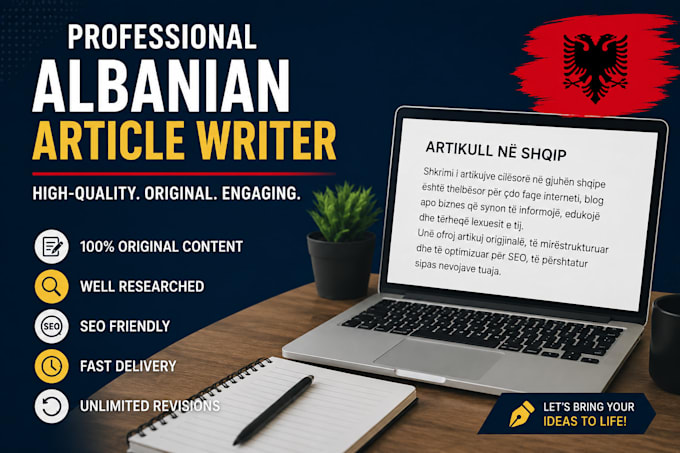 write albanian article for you