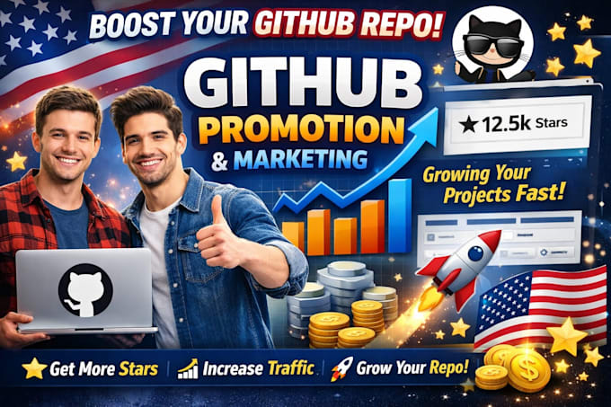 do US github promotion, github marketing, stars and project growth