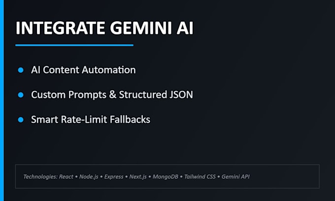integrate google gemini ai into your react and node web application