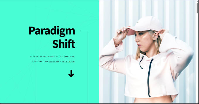 build a responsive landing page with HTML CSS and javascript