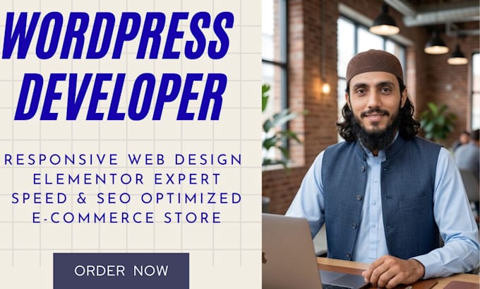 design a responsive wordpress e commerce website or landing page