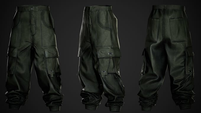 create realistic aaa gameready character clothing