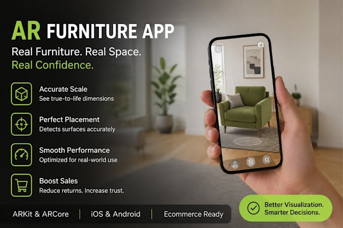 develop accuracy ar furniture app with realistic room placement using arkit