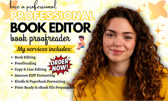 be KDP book editor, proofreader, format nonfiction and fiction novel formatting